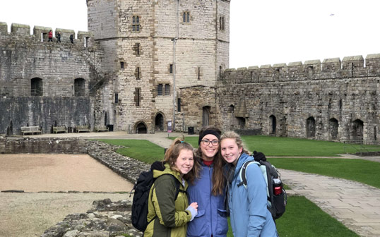 Central students participating in one of many off-campus experiences.